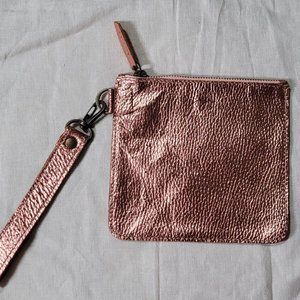 Joji & Co. Perforated Clutch Copper/Rose Gold